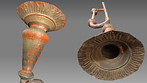 Turhi (trumpet), Metal, paint, Indian or Nepal